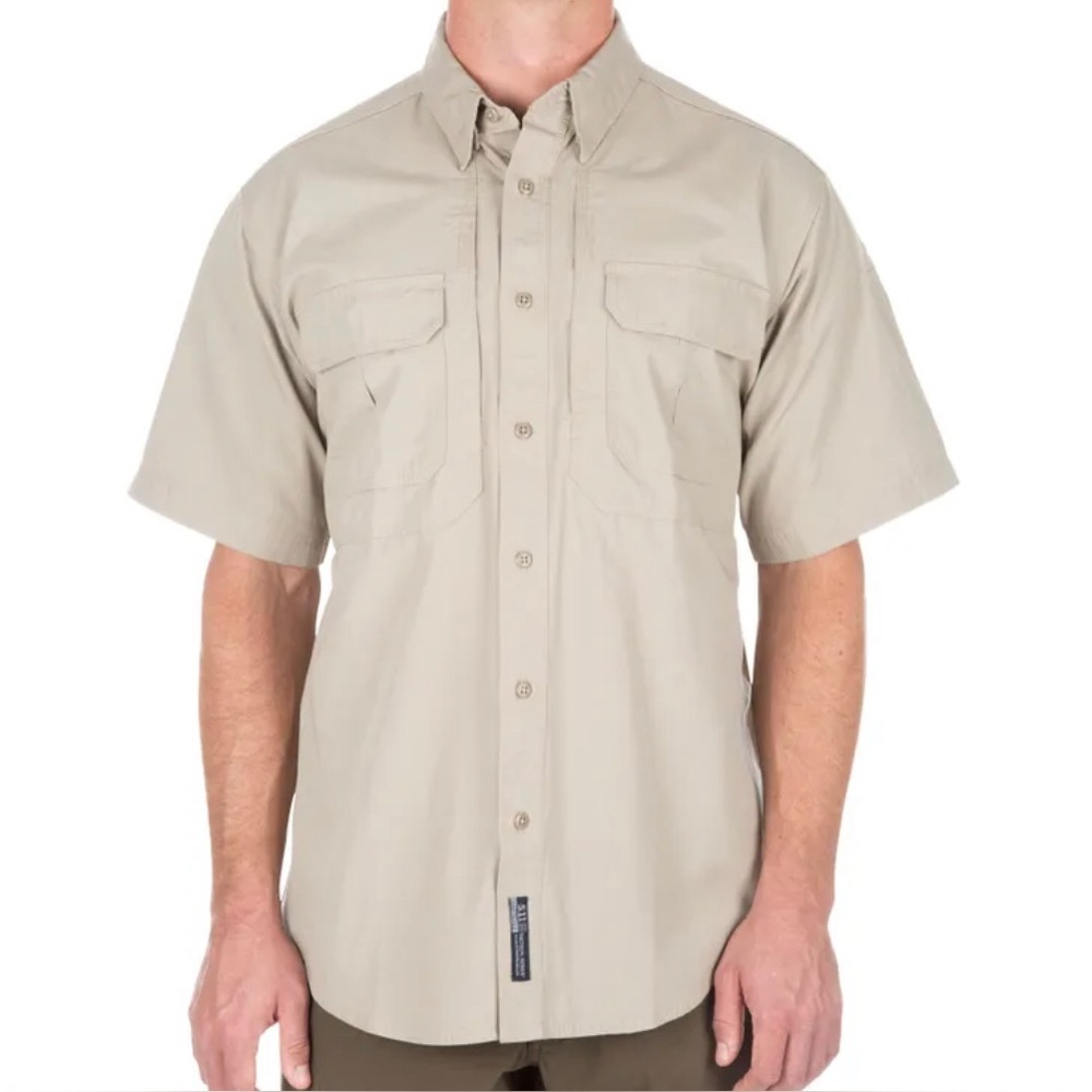 Men’s 5.11 Tactical Button Front Khaki Short Sleeve